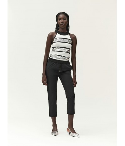 PANTALONE CON COULISSE TESSUTO TECNICO - WW30552