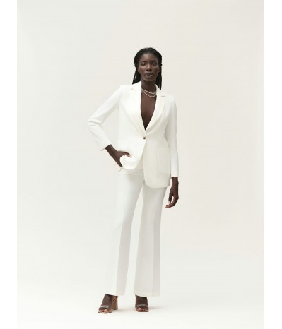 PANTALONE IN BI-STRETCH CON APPLICAZIONE ORO - WW30554