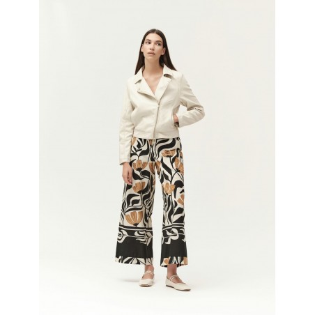 PANTALONE AMPIO IN COTONE  FANTASIA - WW30700