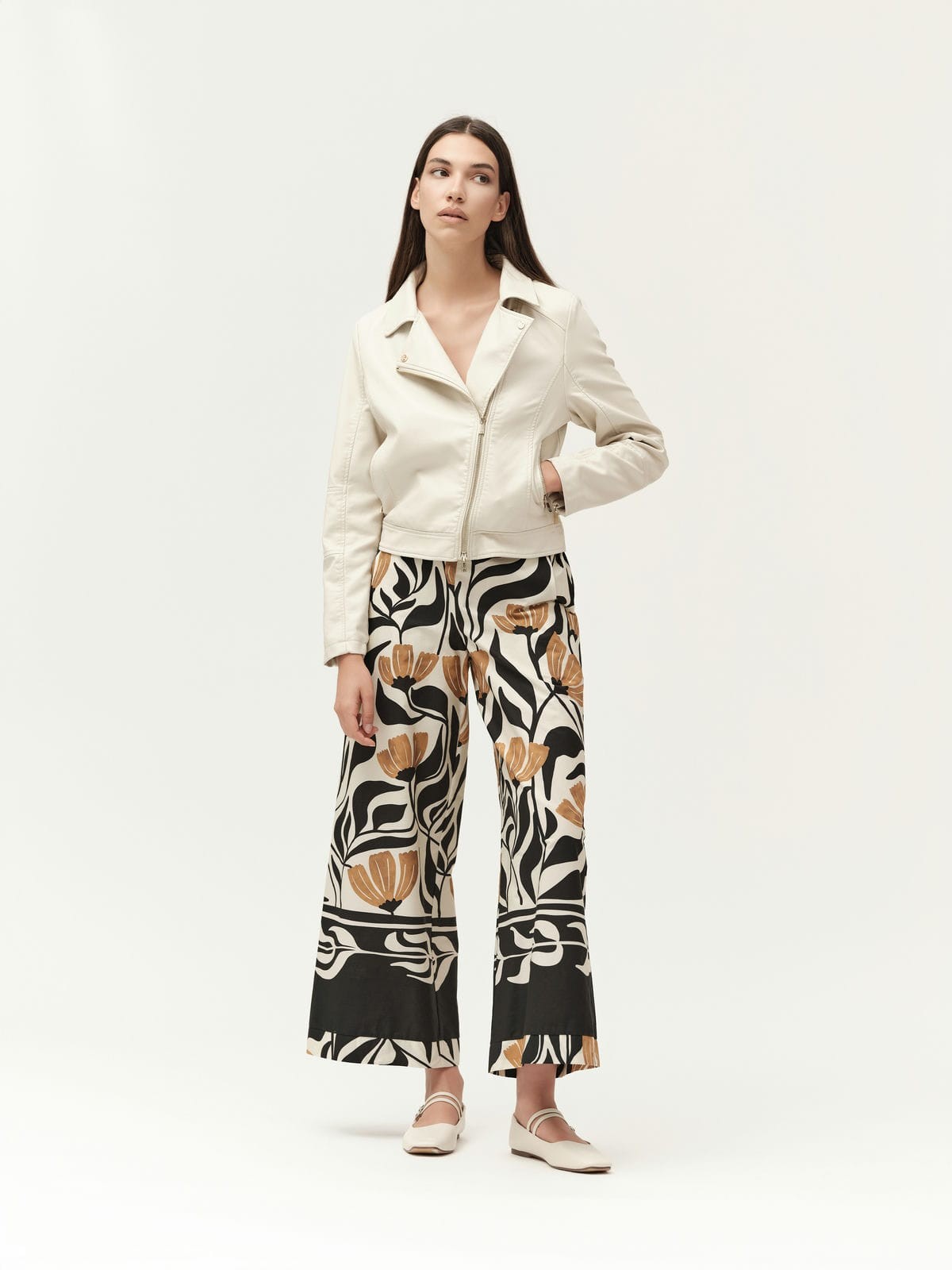 PANTALONE AMPIO IN COTONE  FANTASIA - WW30700