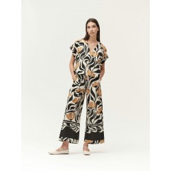 PANTALONE AMPIO IN COTONE  FANTASIA - WW30700