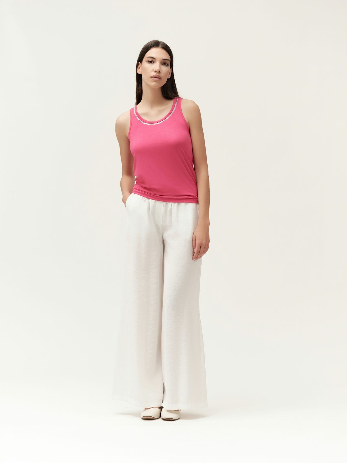 PANTALONE AMPIO CON COULISSE MODAL - WW30704
