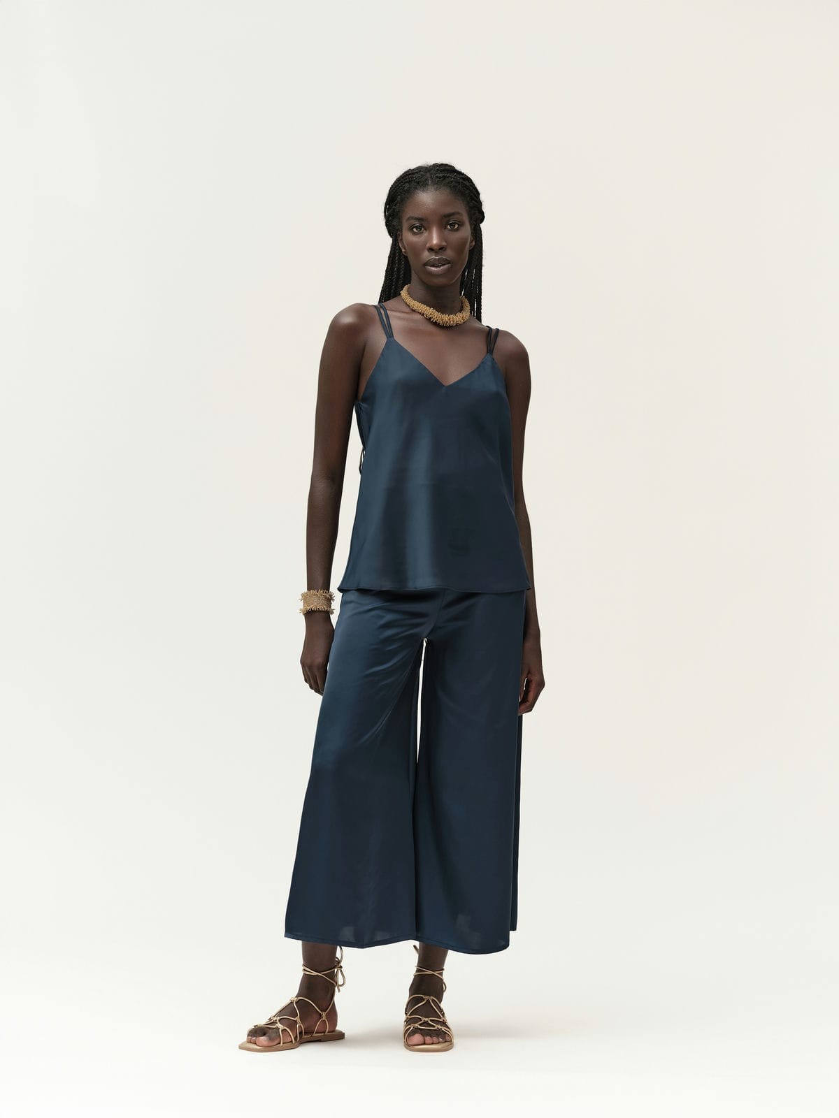 PANTALONE AMPIO IN RASO - WW30755