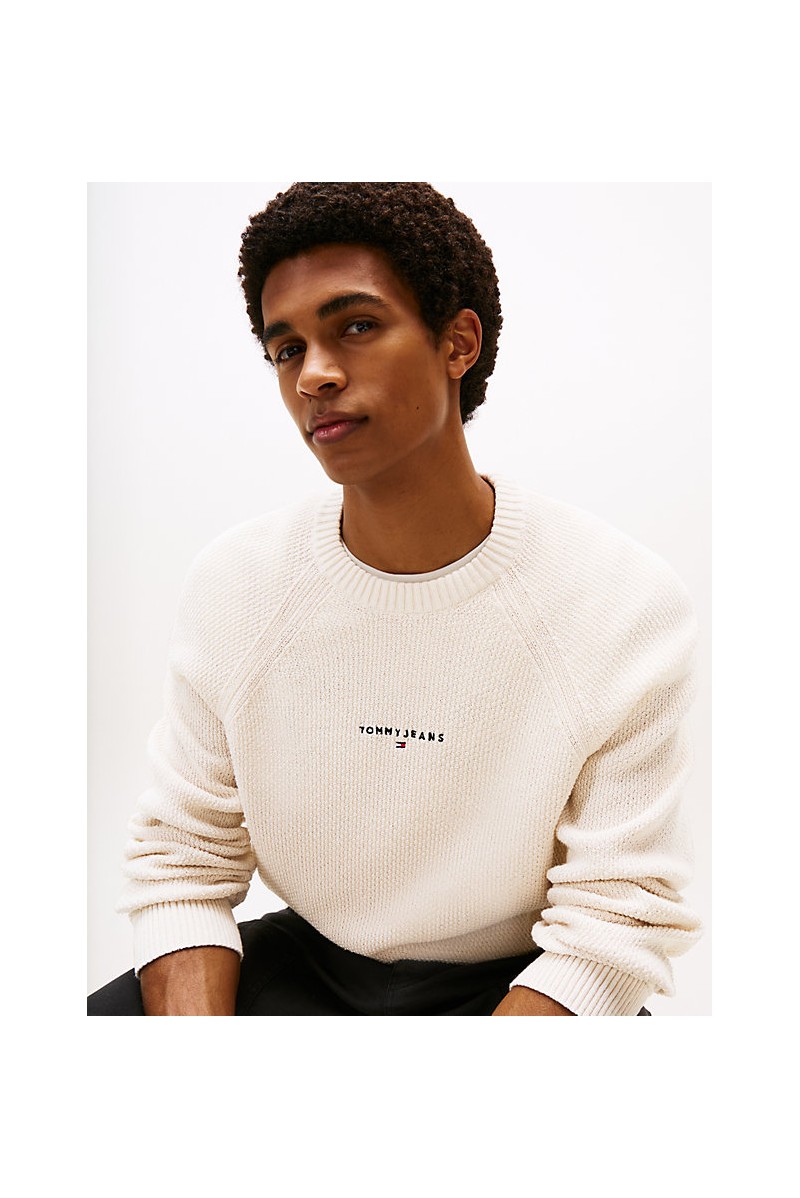 TOMMY HILFIGER MAGLIA GIROCOLLO JEANSERIA