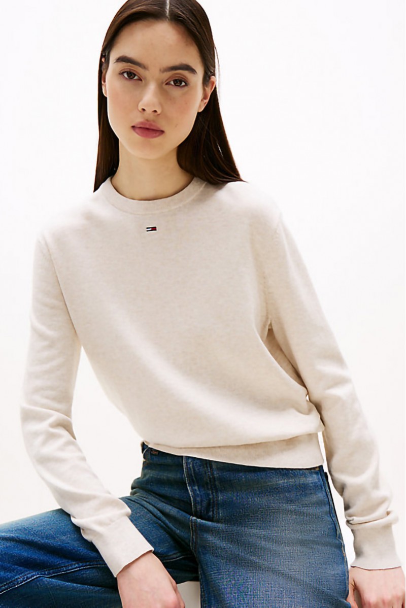 TOMMY HILFIGER MAGLIA GIROCOLLO JEANSERIA