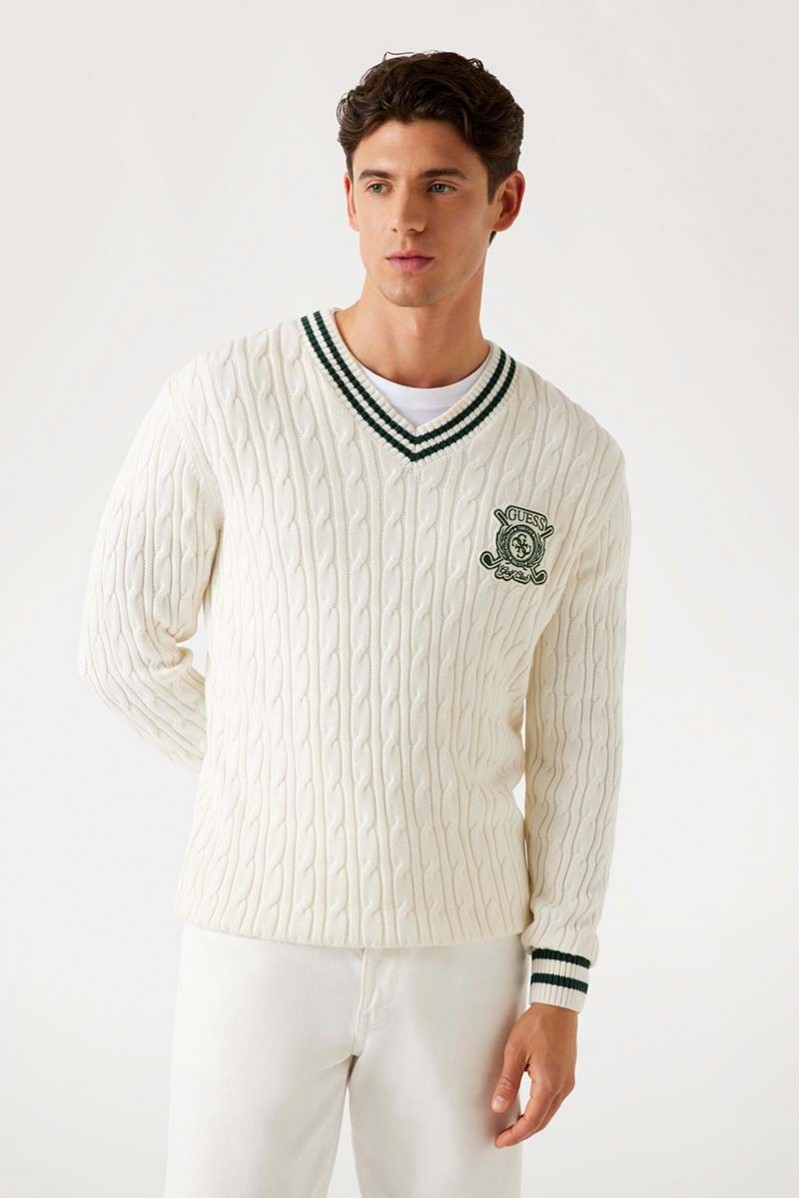 GUESS MAGLIA SCOLLO V...