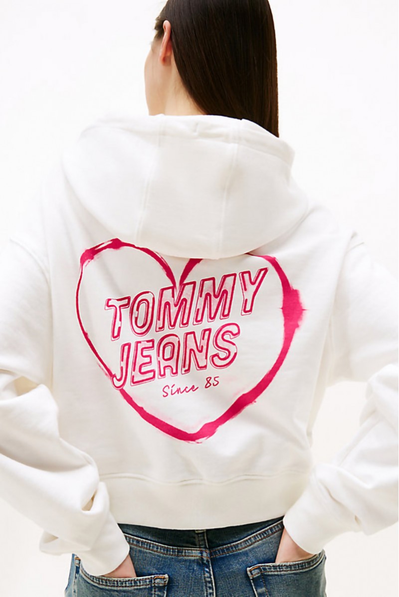 TOMMY HILFIGER FELPA CAPPUCCIO JEANSERIA