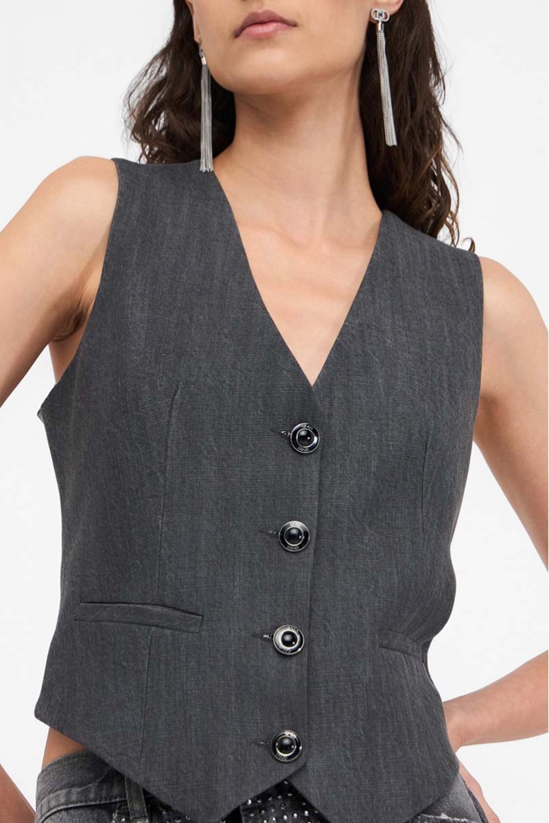 LIU JO GILET BOTTONI JEANSERIA