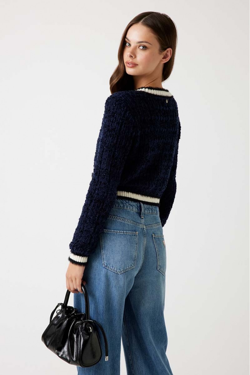 GUESS CARDIGAN BOTTONI JEANSERIA