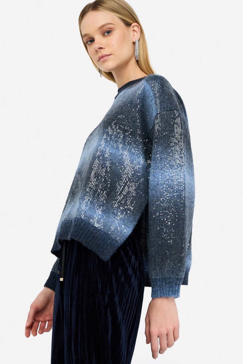 LIU JO MAGLIA GIROCOLLO JEANSERIA