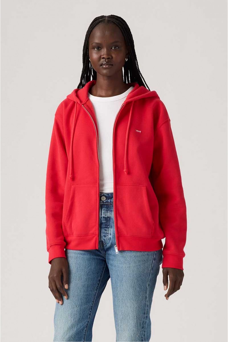 LEVIS FELPA ZIP CAPPUCCIO...