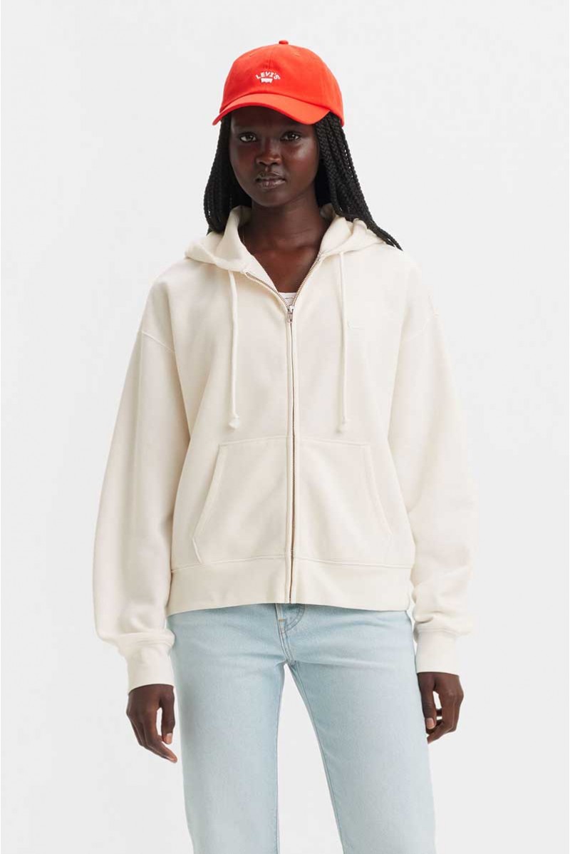 LEVIS FELPA ZIP CAPPUCCIO...