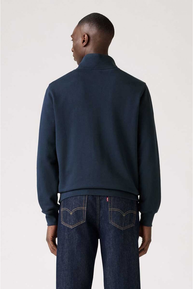 LEVIS FELPA MEZZA ZIP JEANSERIA