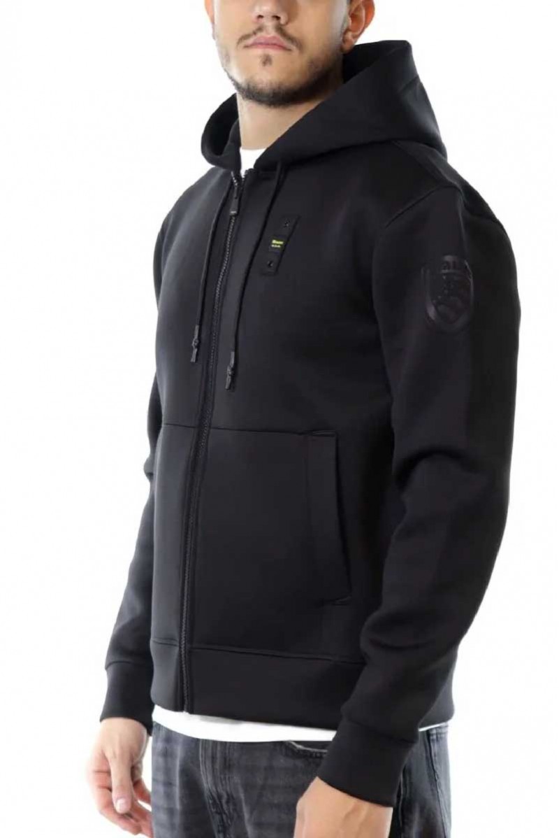 BLAUER FELPA ZIP CAPPUCCIO CASUAL