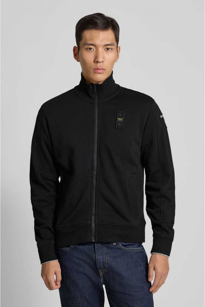 BLAUER FELPA TUTTA ZIP CASUAL