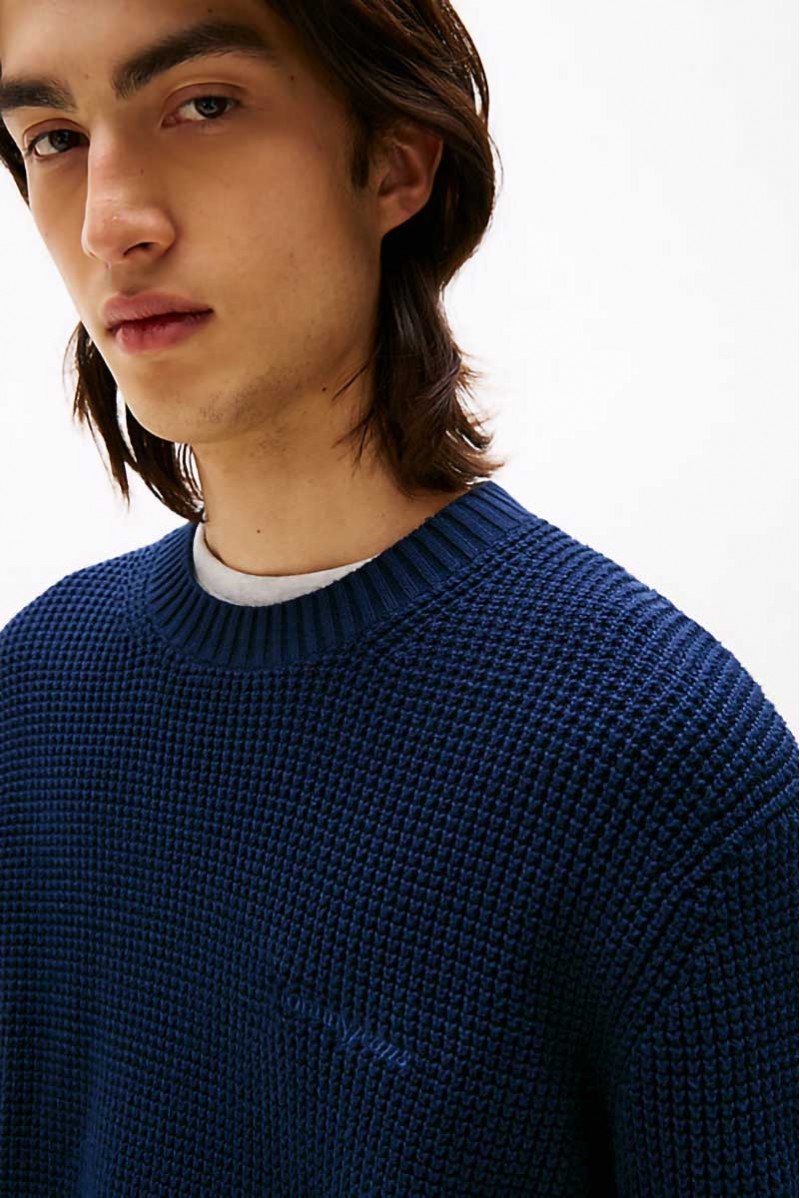 TOMMY HILFIGER MAGLIA GIROCOLLO JEANSERIA