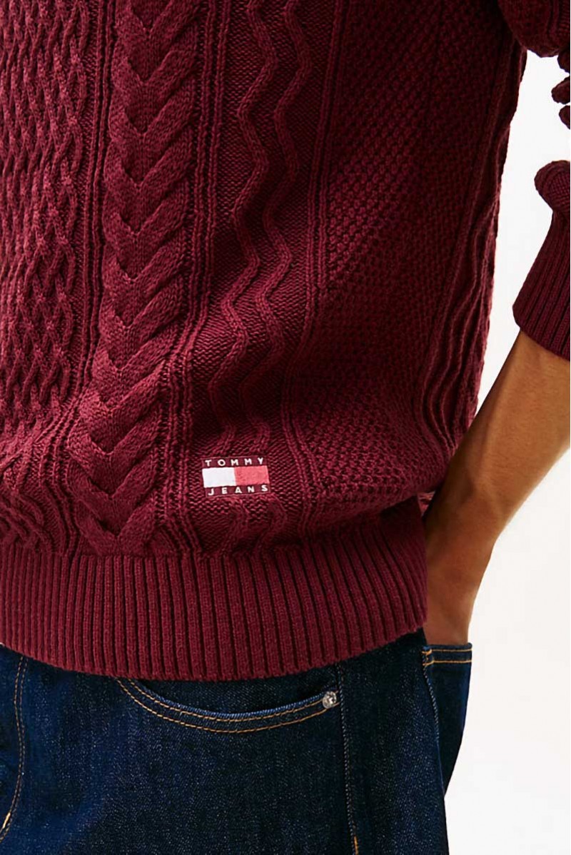 TOMMY HILFIGER MAGLIA GIROCOLLO JEANSERIA