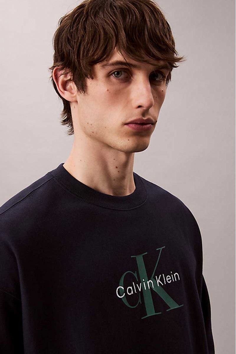 CALVIN KLEIN JEANS FELPA GIROCOLLO JEANSERIA