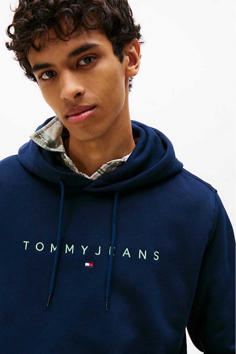 TOMMY HILFIGER FELPA CAPPUCCIO JEANSERIA