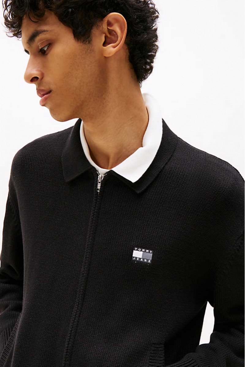 TOMMY HILFIGER CARDIGAN TUTTA ZIP JEANSERIA