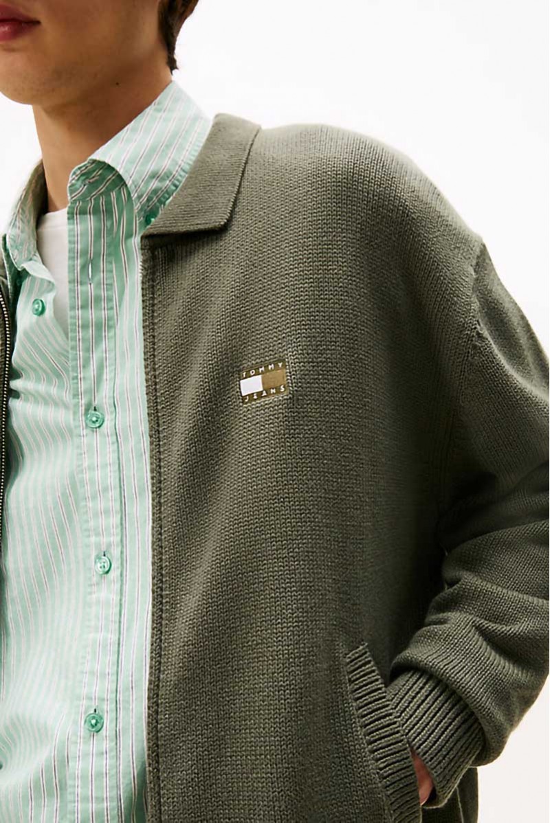 TOMMY HILFIGER CARDIGAN TUTTA ZIP JEANSERIA