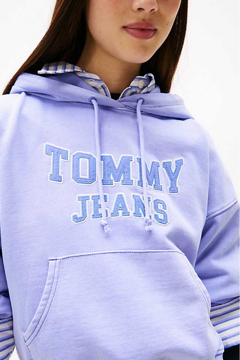 TOMMY HILFIGER FELPA ZIP CAPPUCCIO JEANSERIA