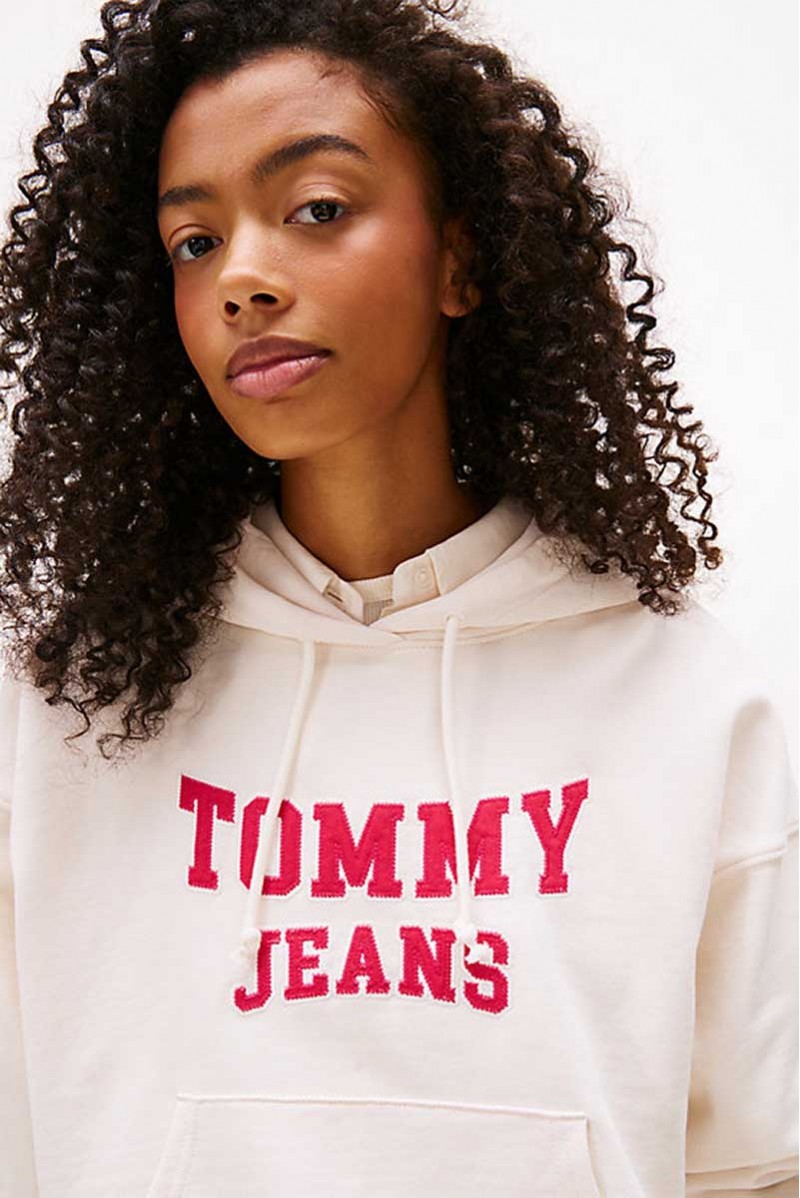 TOMMY HILFIGER FELPA ZIP CAPPUCCIO JEANSERIA
