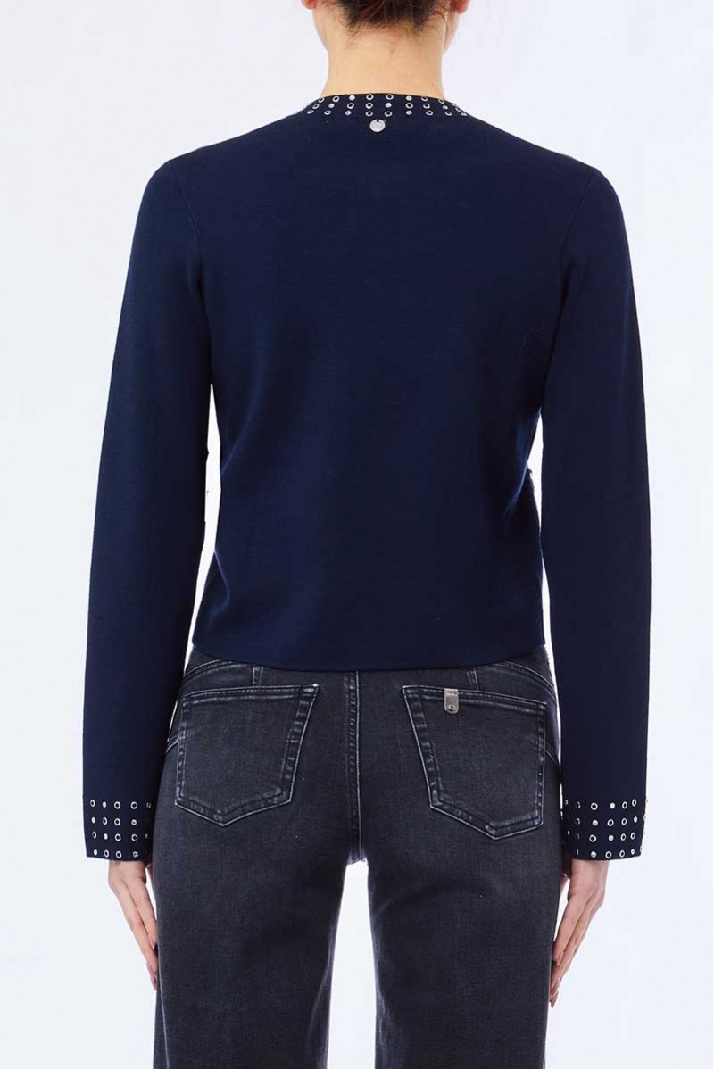 LIU JO CARDIGAN BOTTONI JEANSERIA