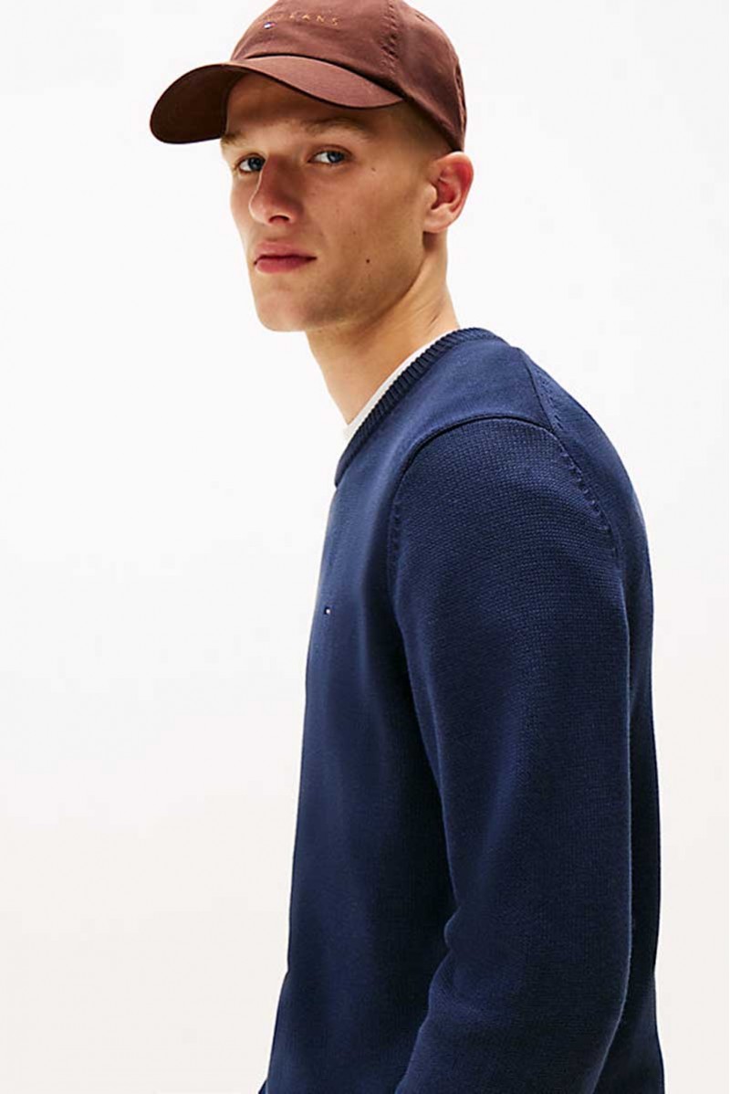 TOMMY HILFIGER MAGLIA GIROCOLLO JEANSERIA