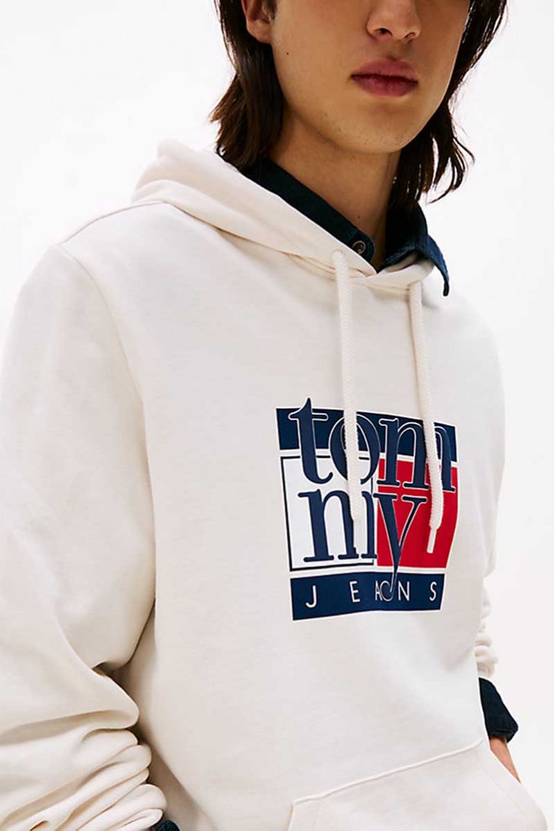 TOMMY HILFIGER FELPA CAPPUCCIO JEANSERIA
