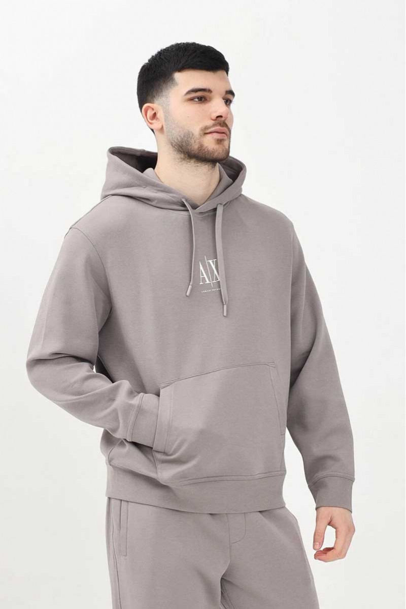 ARMANI EXCHANGE FELPA CAPPUCCIO CASUAL
