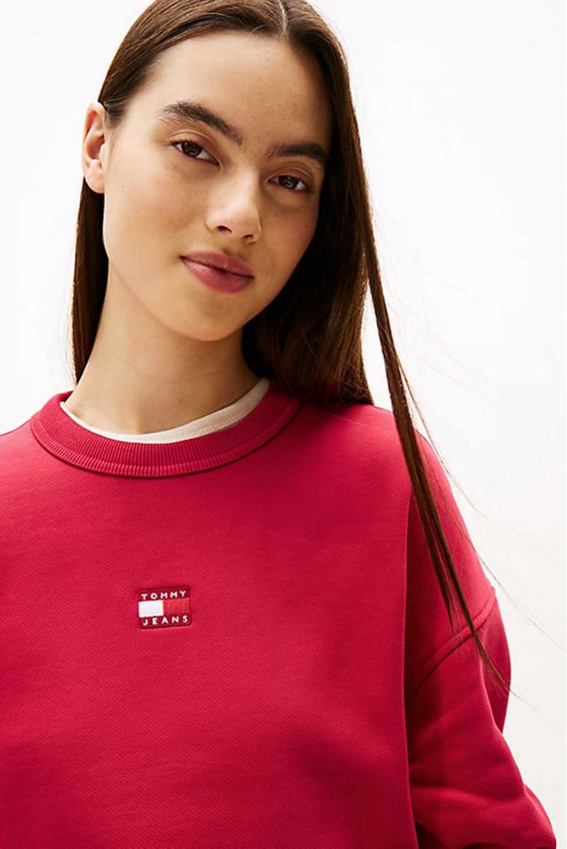 TOMMY HILFIGER FELPA GIROCOLLO JEANSERIA