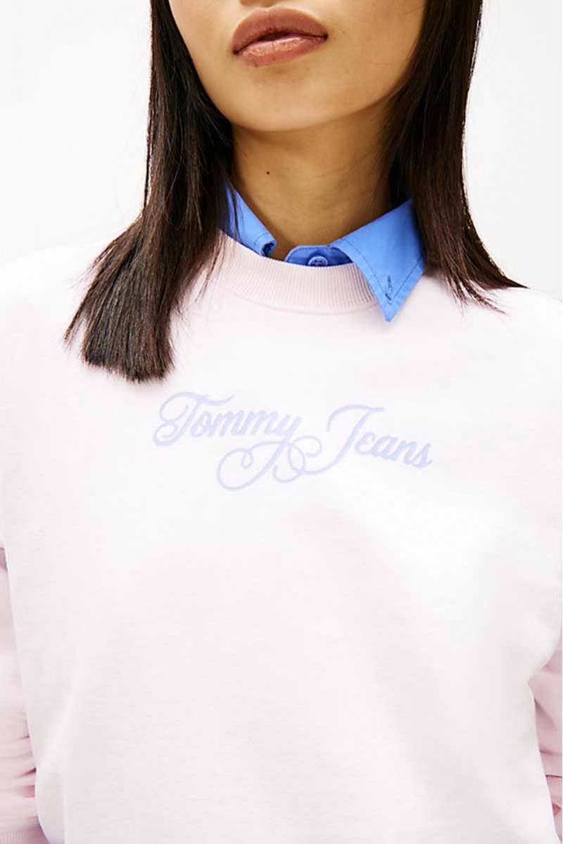 TOMMY HILFIGER FELPA GIROCOLLO JEANSERIA