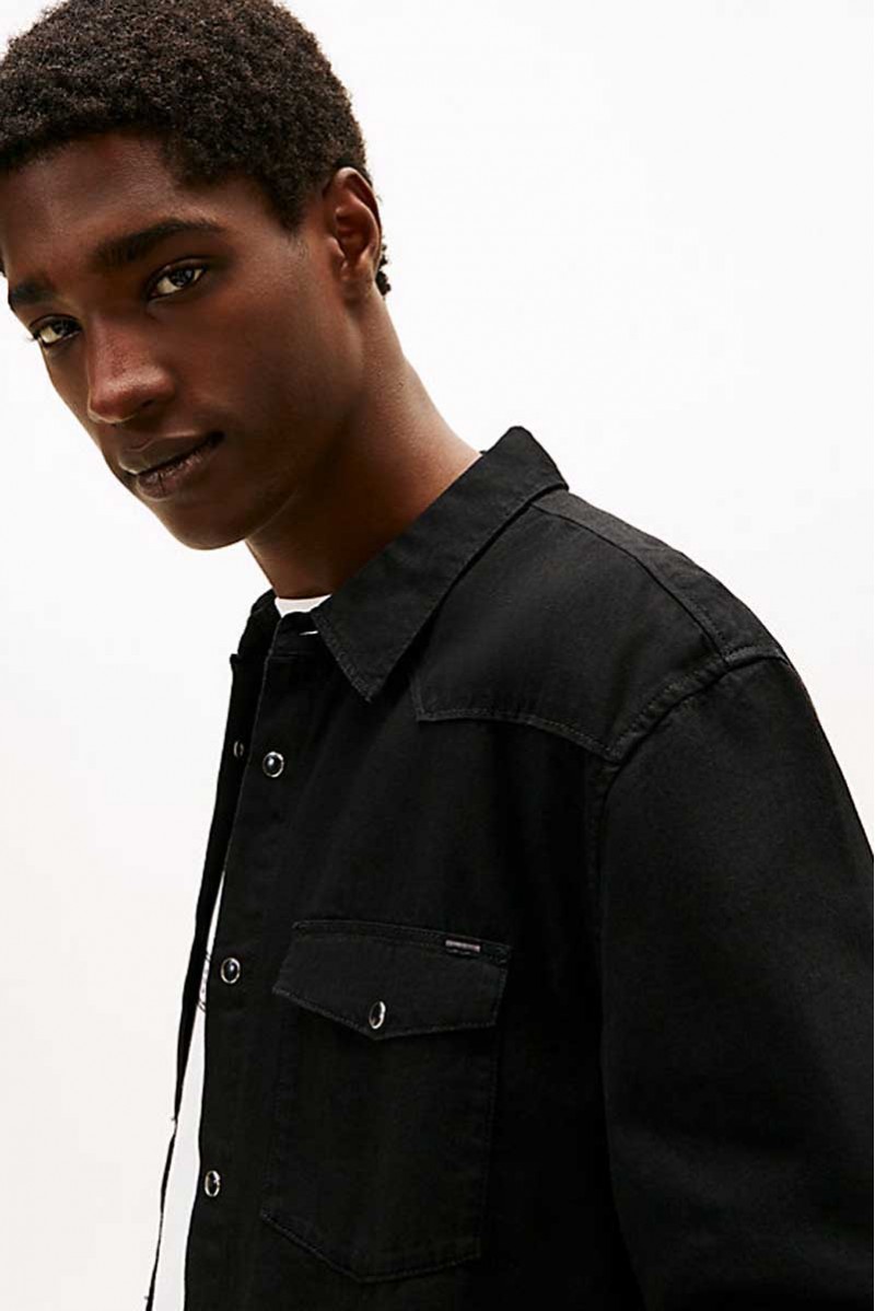 TOMMY HILFIGER CAMICIA ML JEANSERIA