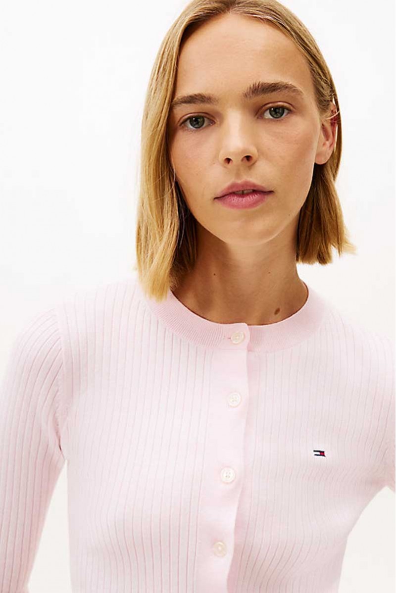 TOMMY HILFIGER CARDIGAN BOTTONI JEANSERIA