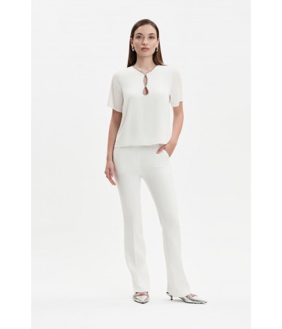 PANTALONI A ZAMPA BI-STRETCH - WW31704