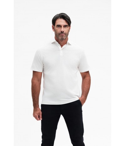 POLO MANICA CORTA  MISTO LINO - WU31011