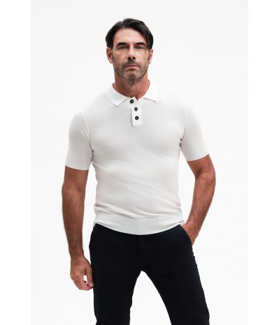 POLO IN MAGLIA MISTO SETA GG14 - WU31111