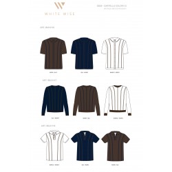 GIROCOLLO A RIGHE MISTO SETA GG14 - WU31117