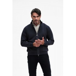 FELPA CON ZIP E PISTAGNA - WU31151