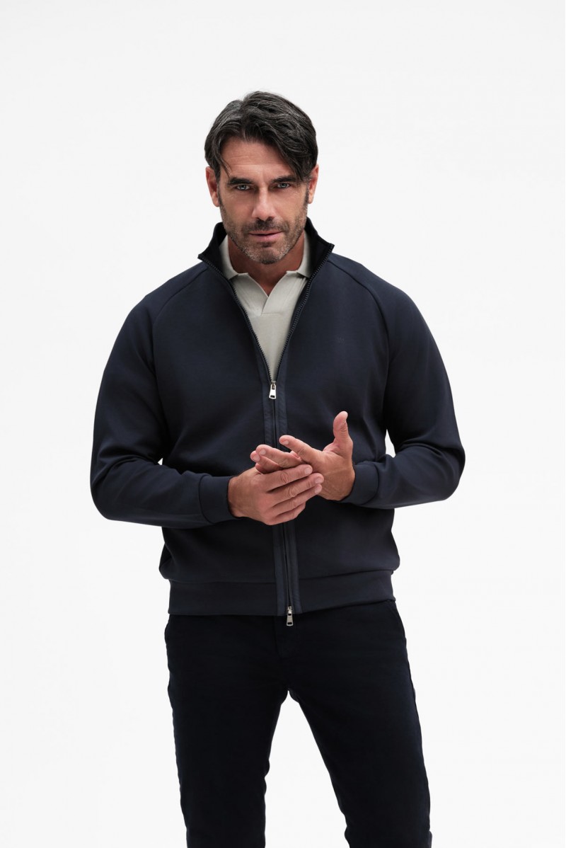 FELPA CON ZIP E PISTAGNA - WU31151