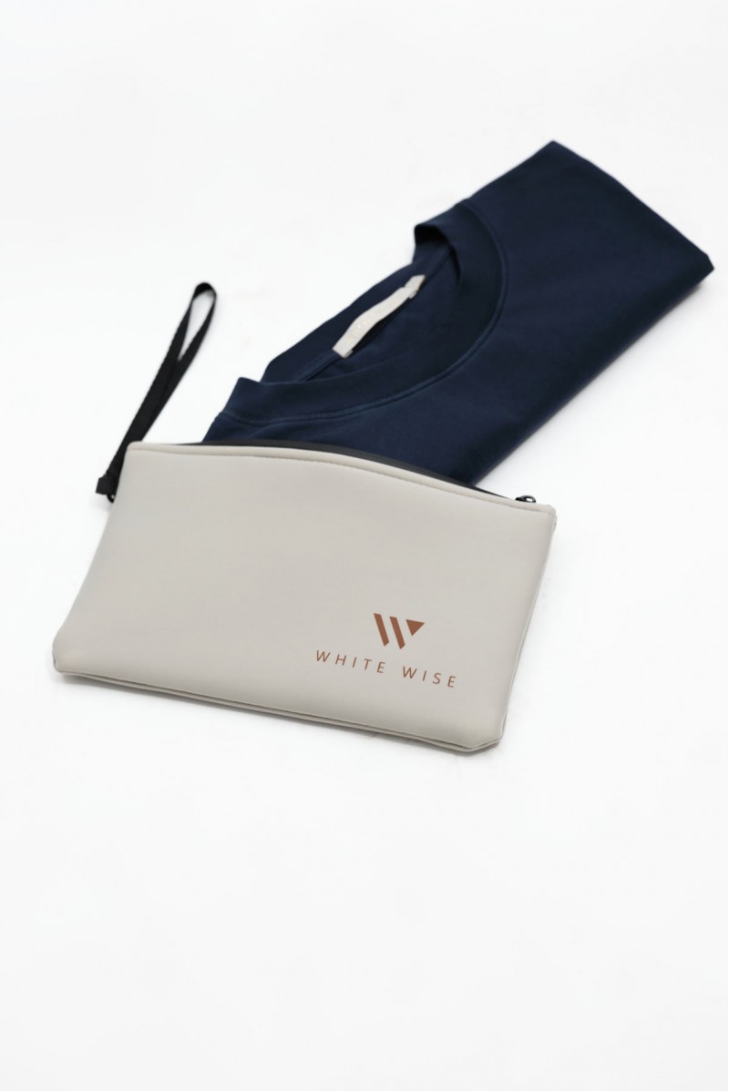 WHITE WISE T-SHIRT OVERSIZE WASHED COTTON - WU31160 