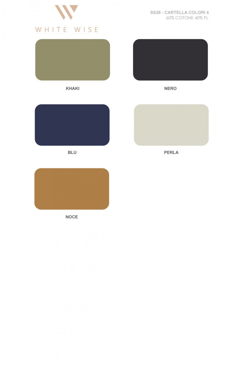 WHITE WISE POLO 5 BOTTONI WASHED COTTON - WU31162 