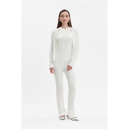 GIACCA IN MAGLIA CON CASTONI - WW31029