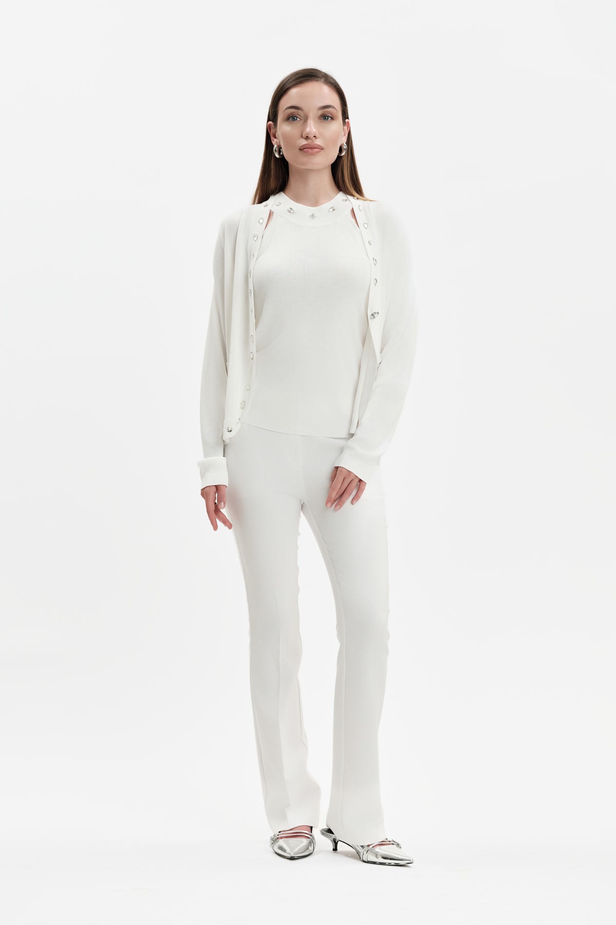 GIACCA IN MAGLIA CON CASTONI - WW31029