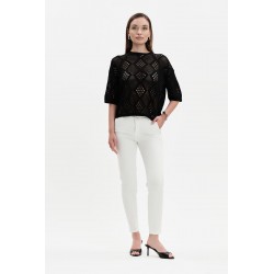 MAGLIA OVER LAVORAZIONE TRAFORO - WW31060