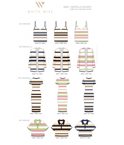 ABITO IN MAGLIA RIGHE LUREX - WW31068