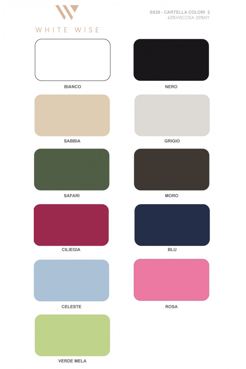 WHITE WISE ABITO IN MAGLIA DOPPIA COSTINA - WW31079 