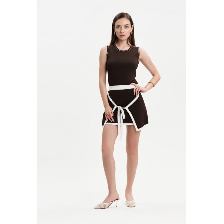 CANOTTA IN MAGLIA CON PIPING - WW31091_A