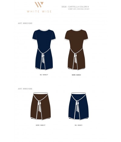 ABITO IN MAGLIA CON PANNELLO - WW31095